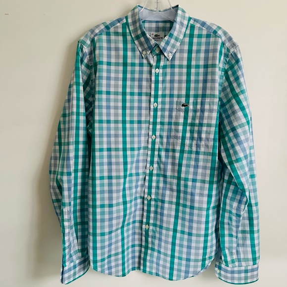 Lacoste Button Down Collar Shirt - Size 40 (M) - Picture 1 of 5